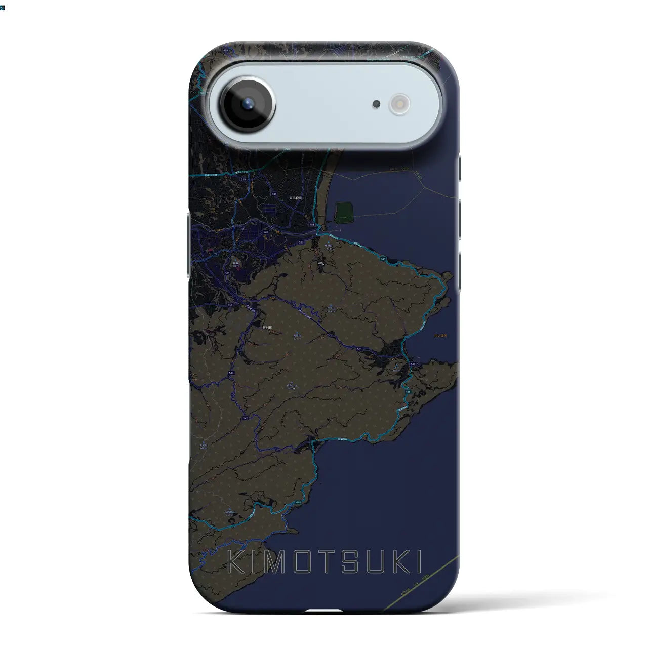 【肝付（鹿児島県）】地図柄iPhoneケース（バックカバータイプ）