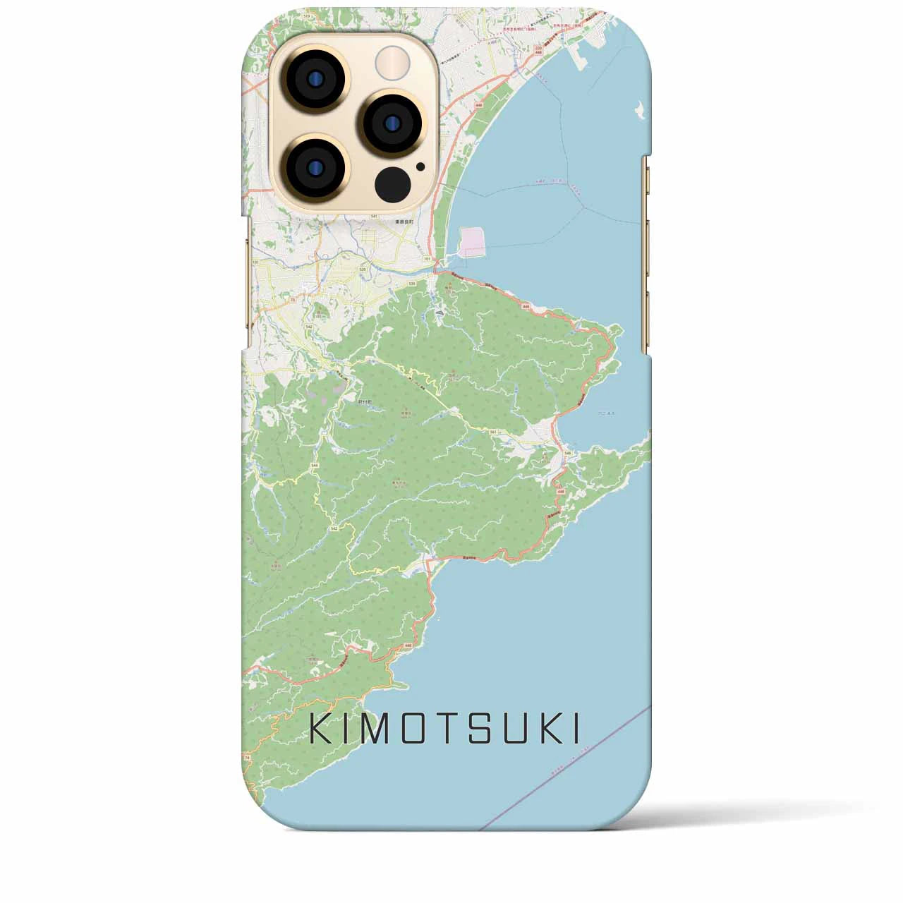 【肝付（鹿児島県）】地図柄iPhoneケース（バックカバータイプ）