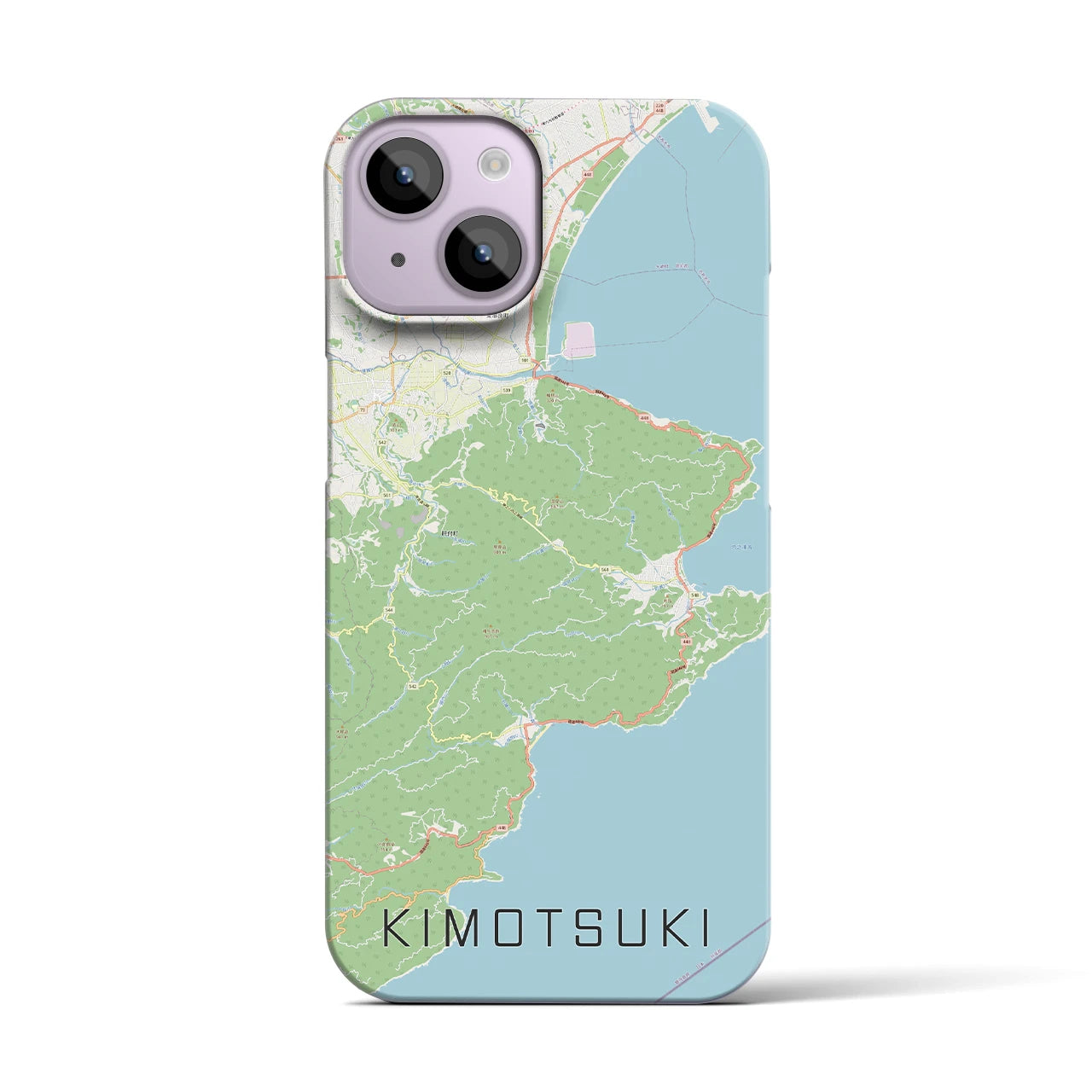 【肝付（鹿児島県）】地図柄iPhoneケース（バックカバータイプ）