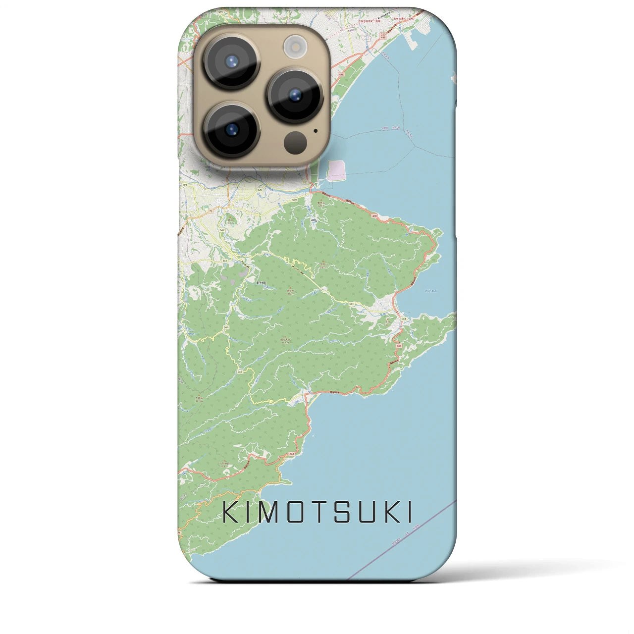 【肝付（鹿児島県）】地図柄iPhoneケース（バックカバータイプ）