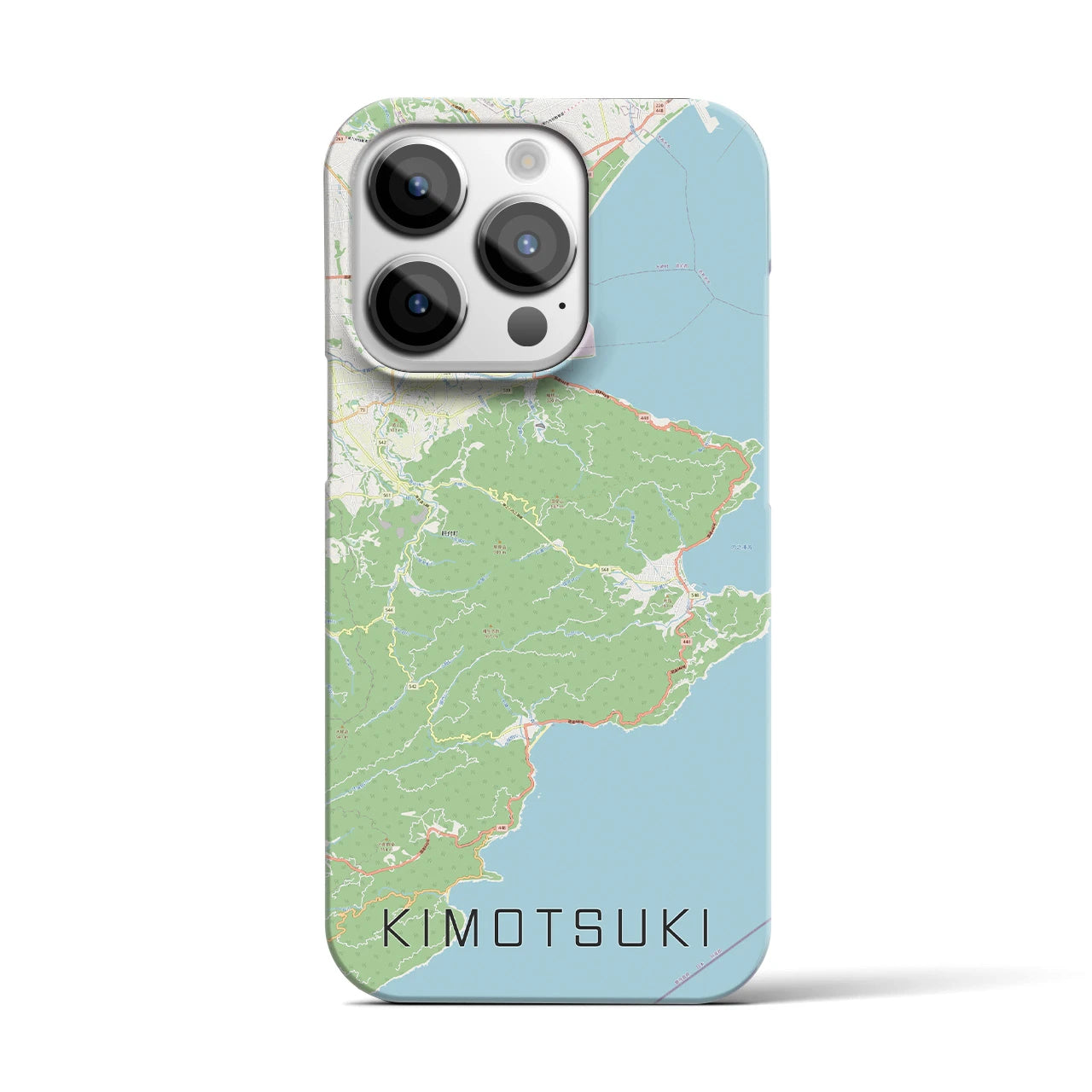 【肝付（鹿児島県）】地図柄iPhoneケース（バックカバータイプ）