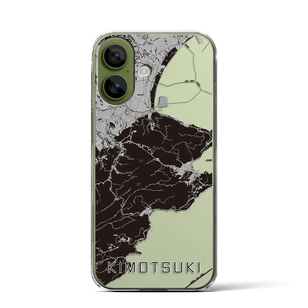 【肝付（鹿児島県）】地図柄iPhoneケース（クリアタイプ）