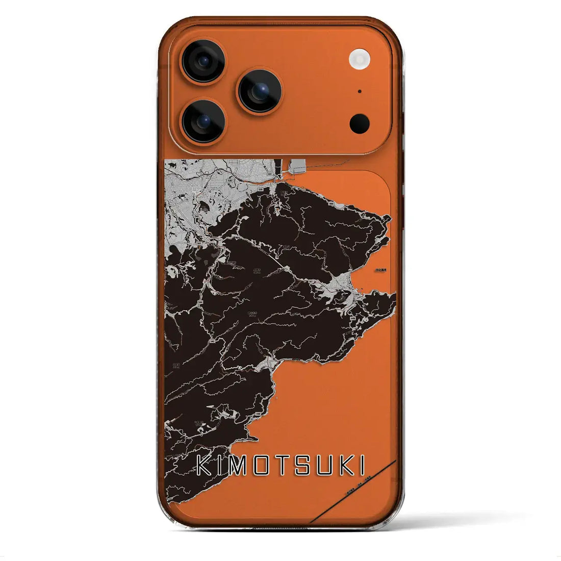 【肝付（鹿児島県）】地図柄iPhoneケース（クリアタイプ）