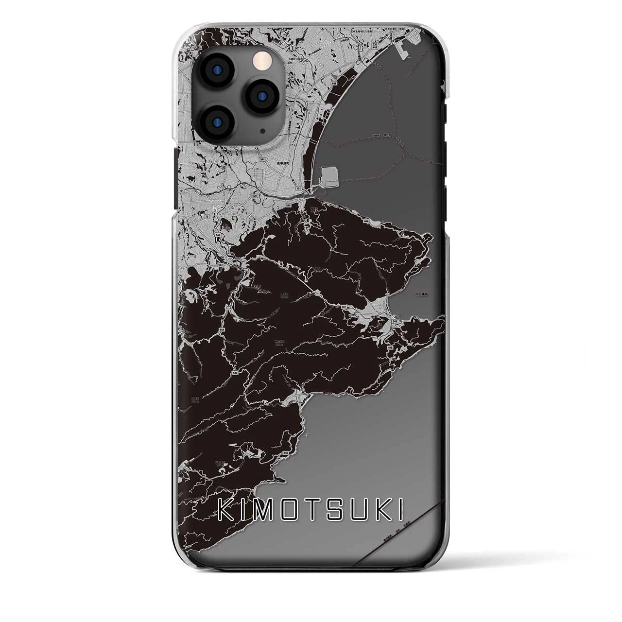 【肝付（鹿児島県）】地図柄iPhoneケース（クリアタイプ）