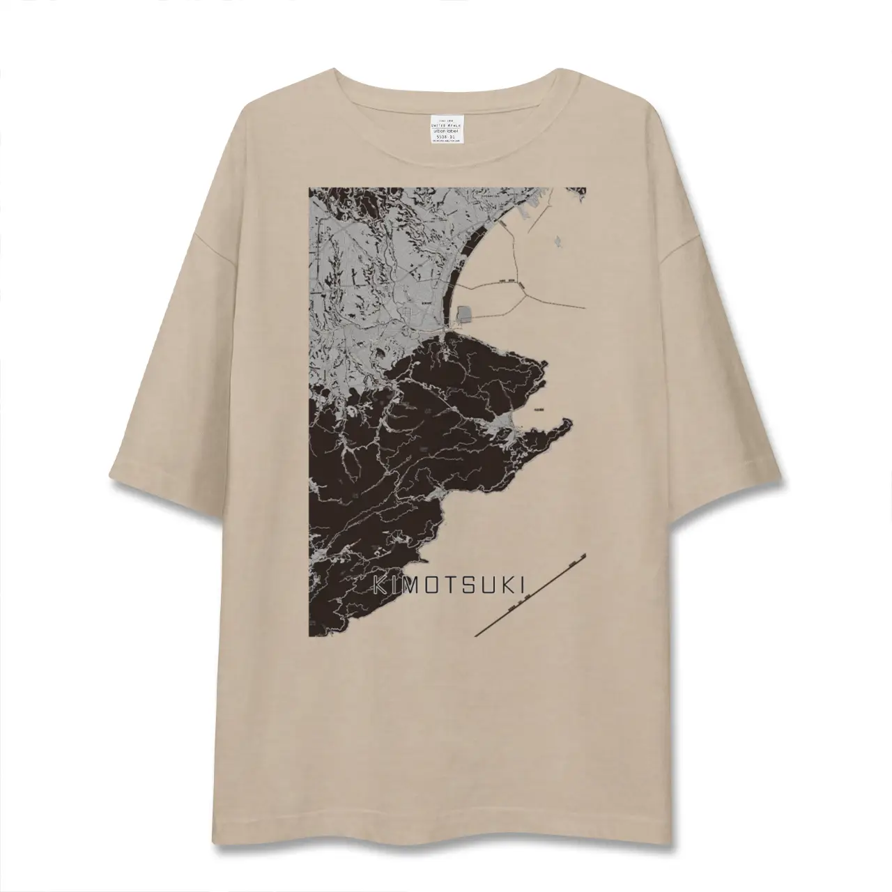 【肝付（鹿児島県）】地図柄ビッグシルエットTシャツ
