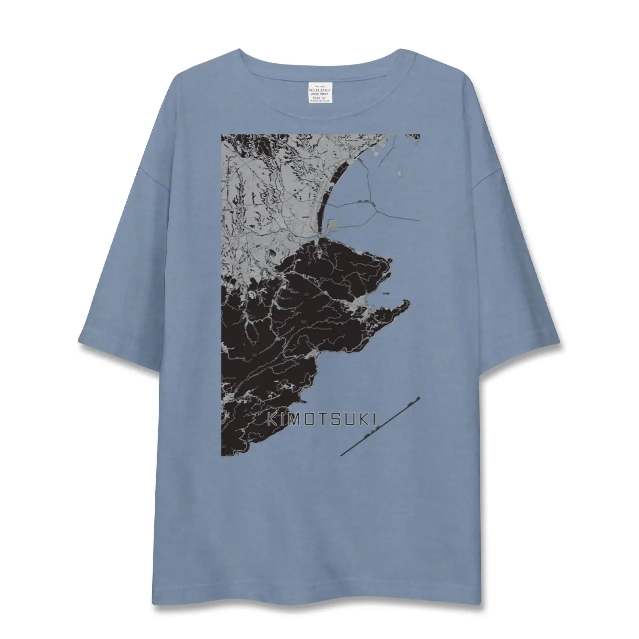 【肝付（鹿児島県）】地図柄ビッグシルエットTシャツ