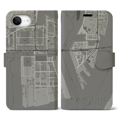 【金城ふ頭（愛知県）】地図柄iPhoneケース（手帳タイプ）