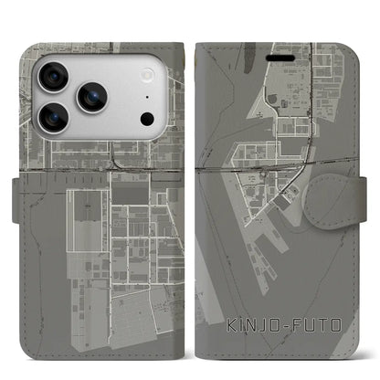 【金城ふ頭（愛知県）】地図柄iPhoneケース（手帳タイプ）