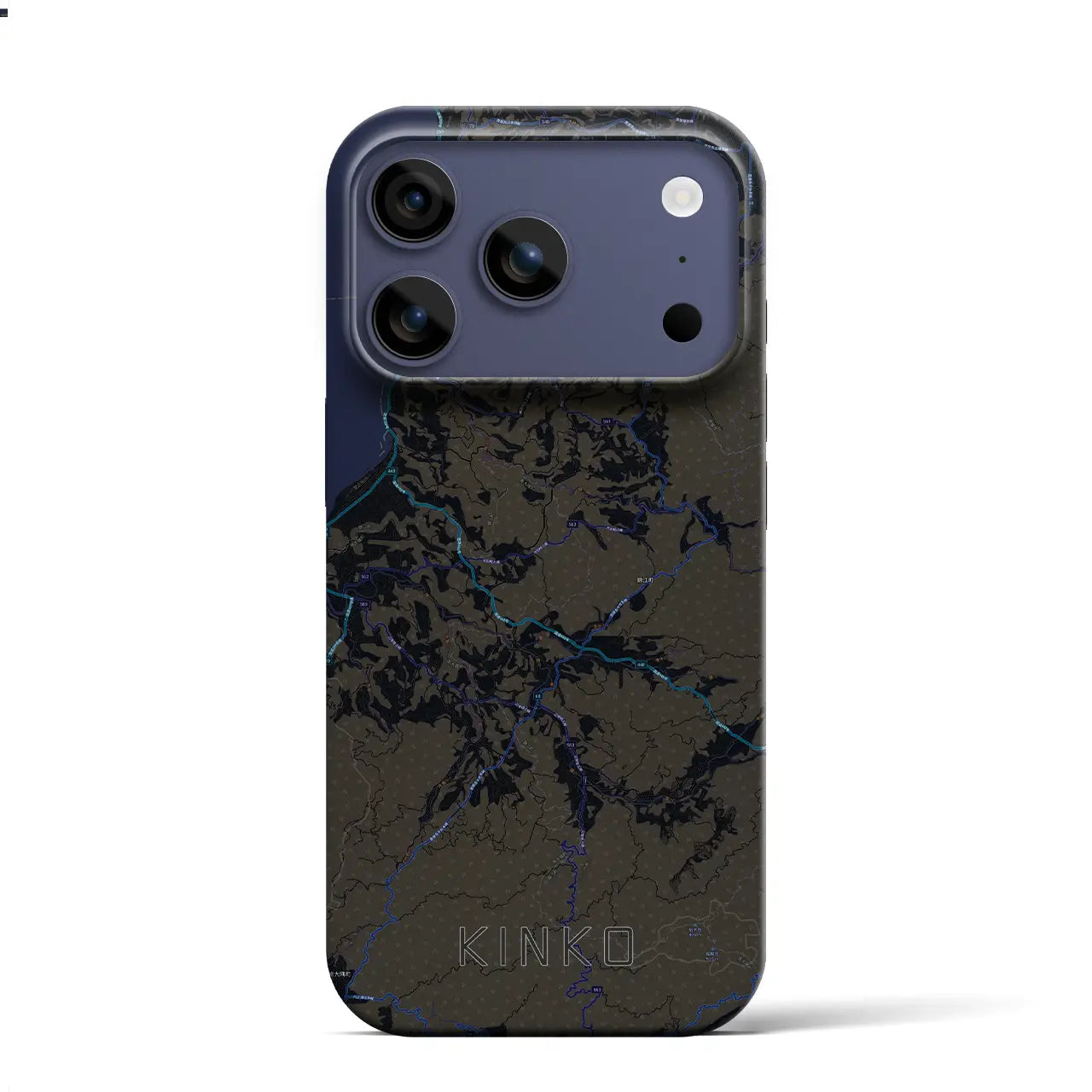 【錦江（鹿児島県）】地図柄iPhoneケース（バックカバータイプ）