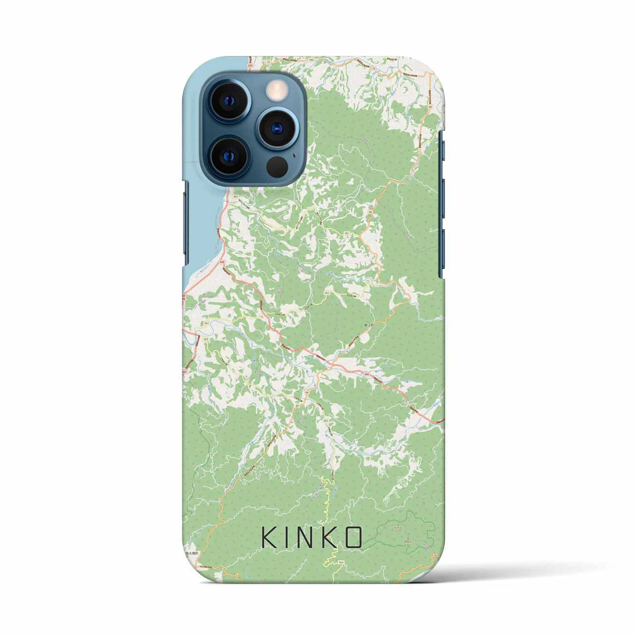 【錦江（鹿児島県）】地図柄iPhoneケース（バックカバータイプ）