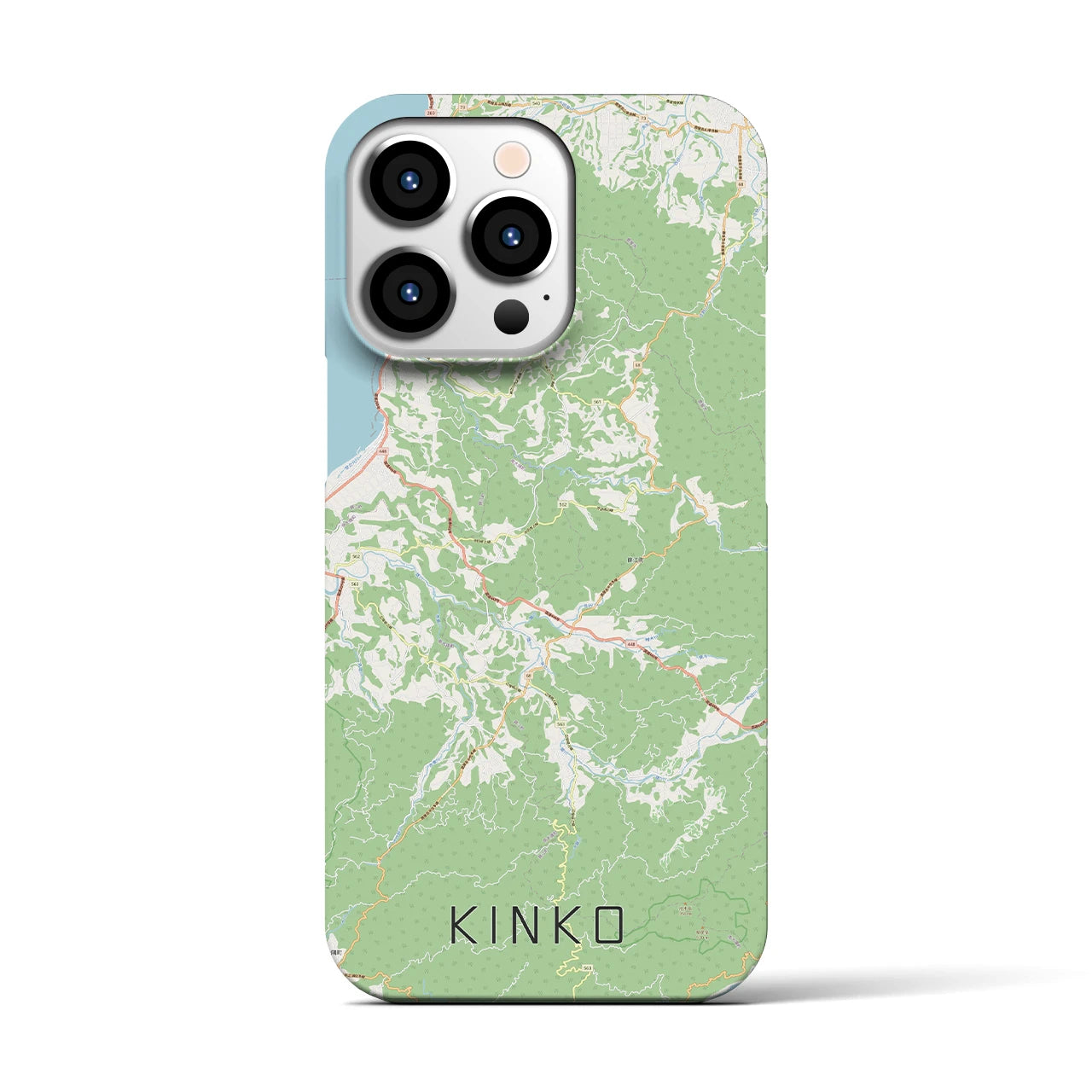 【錦江（鹿児島県）】地図柄iPhoneケース（バックカバータイプ）