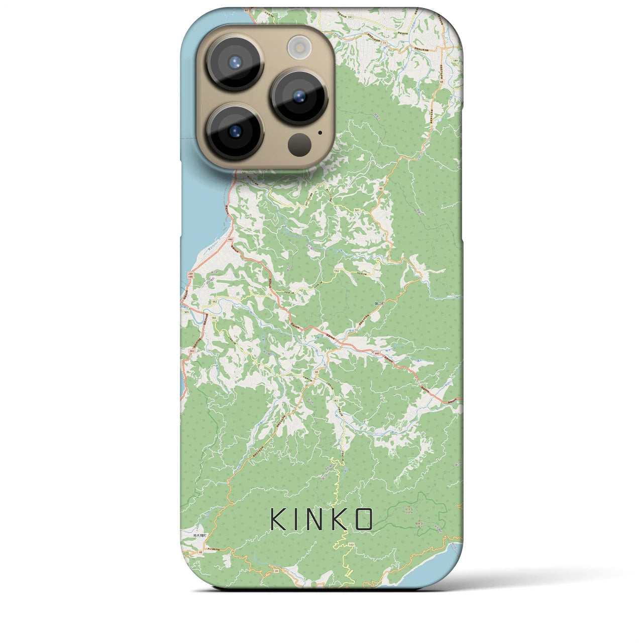 【錦江（鹿児島県）】地図柄iPhoneケース（バックカバータイプ）