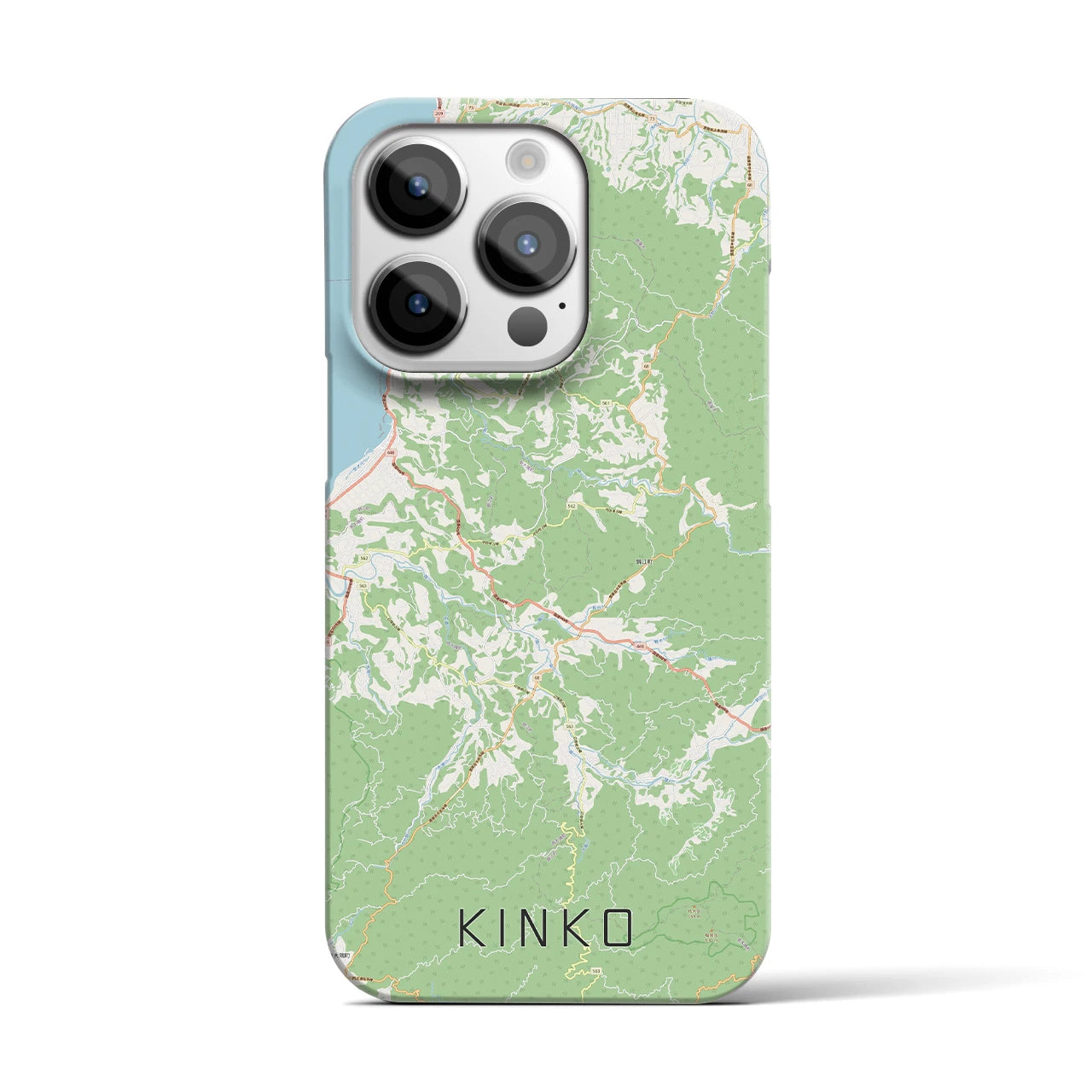【錦江（鹿児島県）】地図柄iPhoneケース（バックカバータイプ）