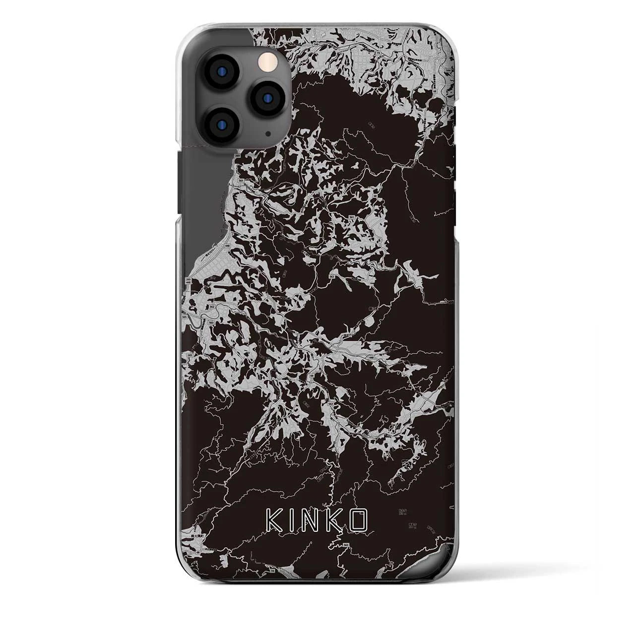 【錦江（鹿児島県）】地図柄iPhoneケース（クリアタイプ）