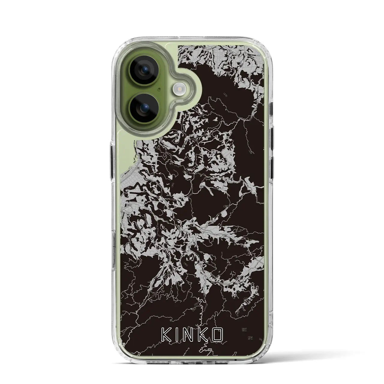 【錦江（鹿児島県）】地図柄iPhoneケース（MagSafeタイプ）