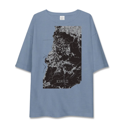 【錦江（鹿児島県）】地図柄ビッグシルエットTシャツ
