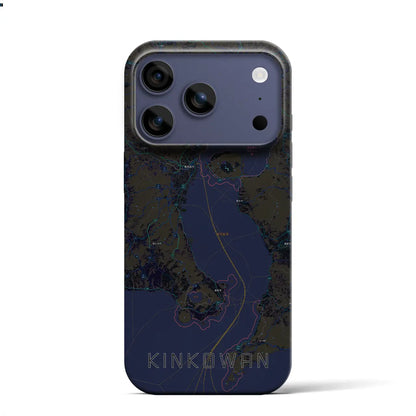 【錦江湾（鹿児島県）】地図柄iPhoneケース（バックカバータイプ）