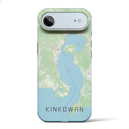 【錦江湾（鹿児島県）】地図柄iPhoneケース（バックカバータイプ）