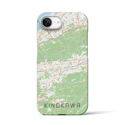 【紀の川（和歌山県）】地図柄iPhoneケース（バックカバータイプ）