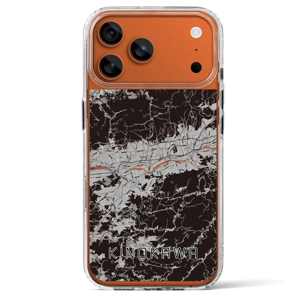 【紀の川（和歌山県）】地図柄iPhoneケース（MagSafeタイプ）