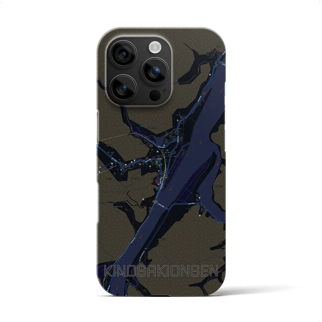 【城崎温泉（兵庫県）】地図柄iPhoneケース（バックカバータイプ）