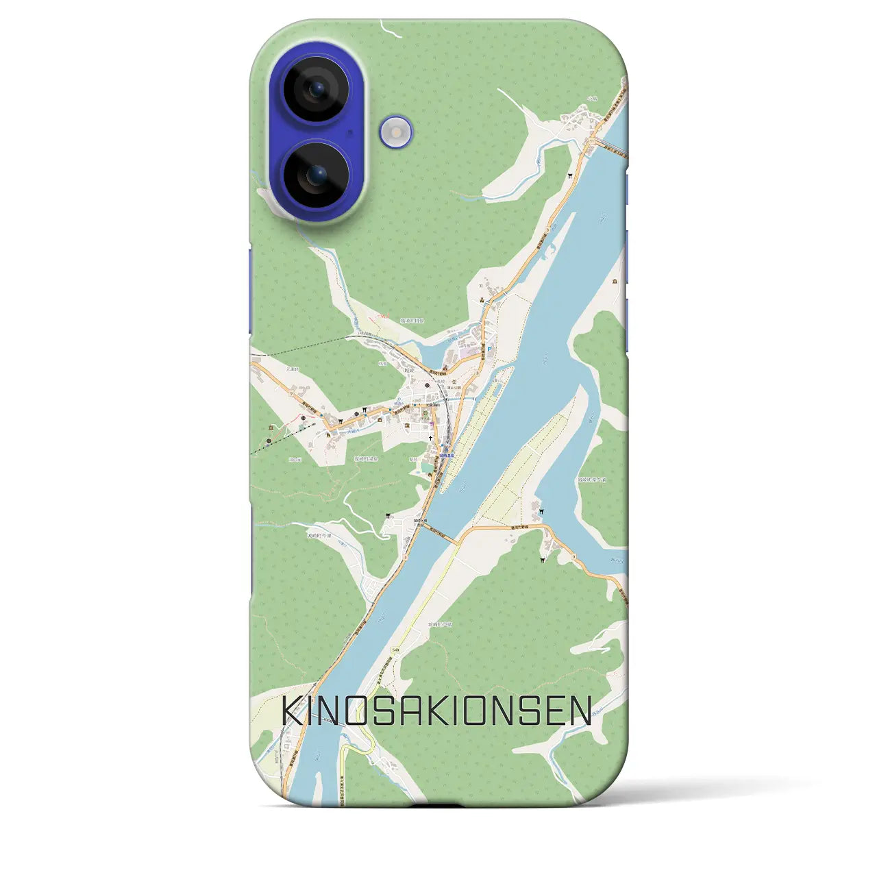 【城崎温泉（兵庫県）】地図柄iPhoneケース（バックカバータイプ）