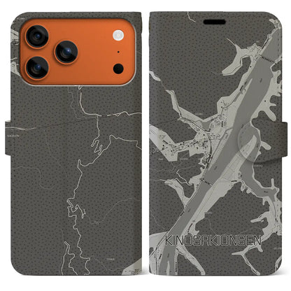 【城崎温泉（兵庫県）】地図柄iPhoneケース（手帳タイプ）