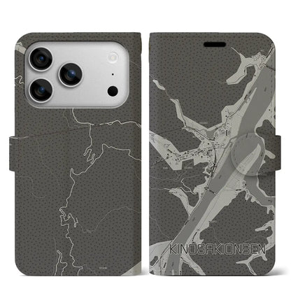 【城崎温泉（兵庫県）】地図柄iPhoneケース（手帳タイプ）