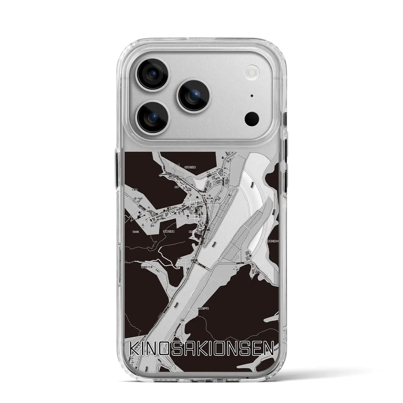 【城崎温泉（兵庫県）】地図柄iPhoneケース（MagSafeタイプ）