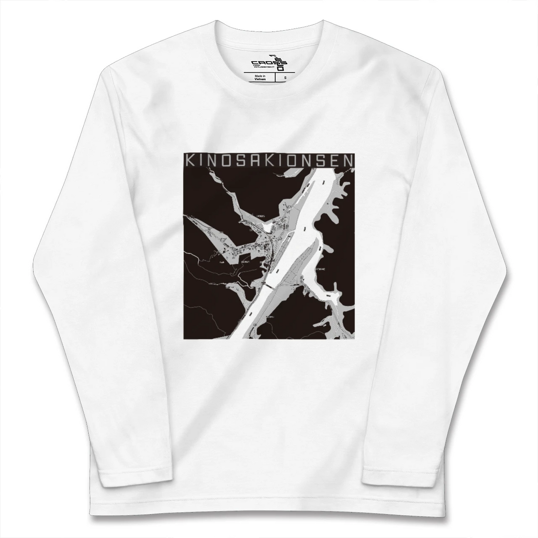 【城崎温泉(兵庫県)】地図柄ロングスリーブTシャツ