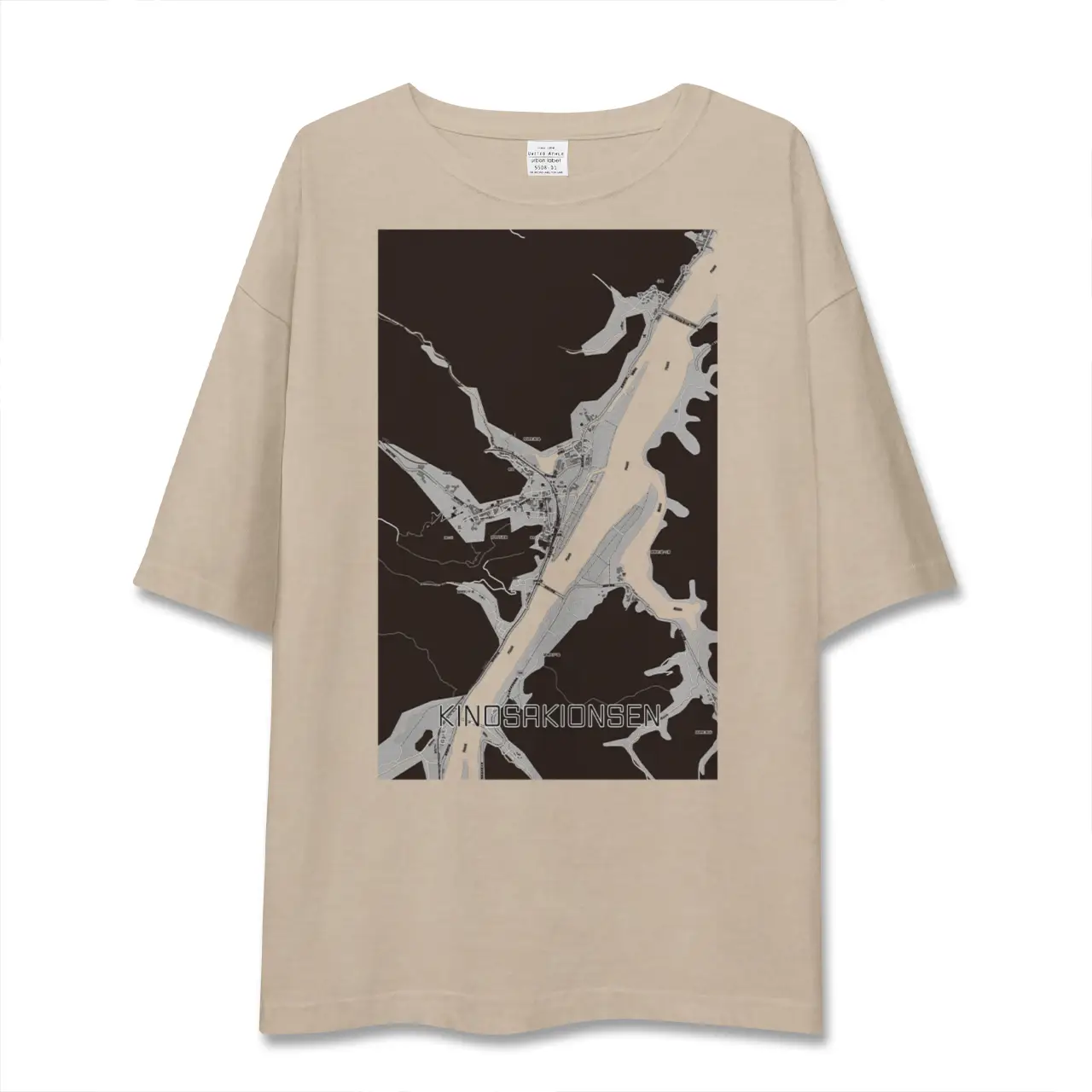 【城崎温泉（兵庫県）】地図柄ビッグシルエットTシャツ