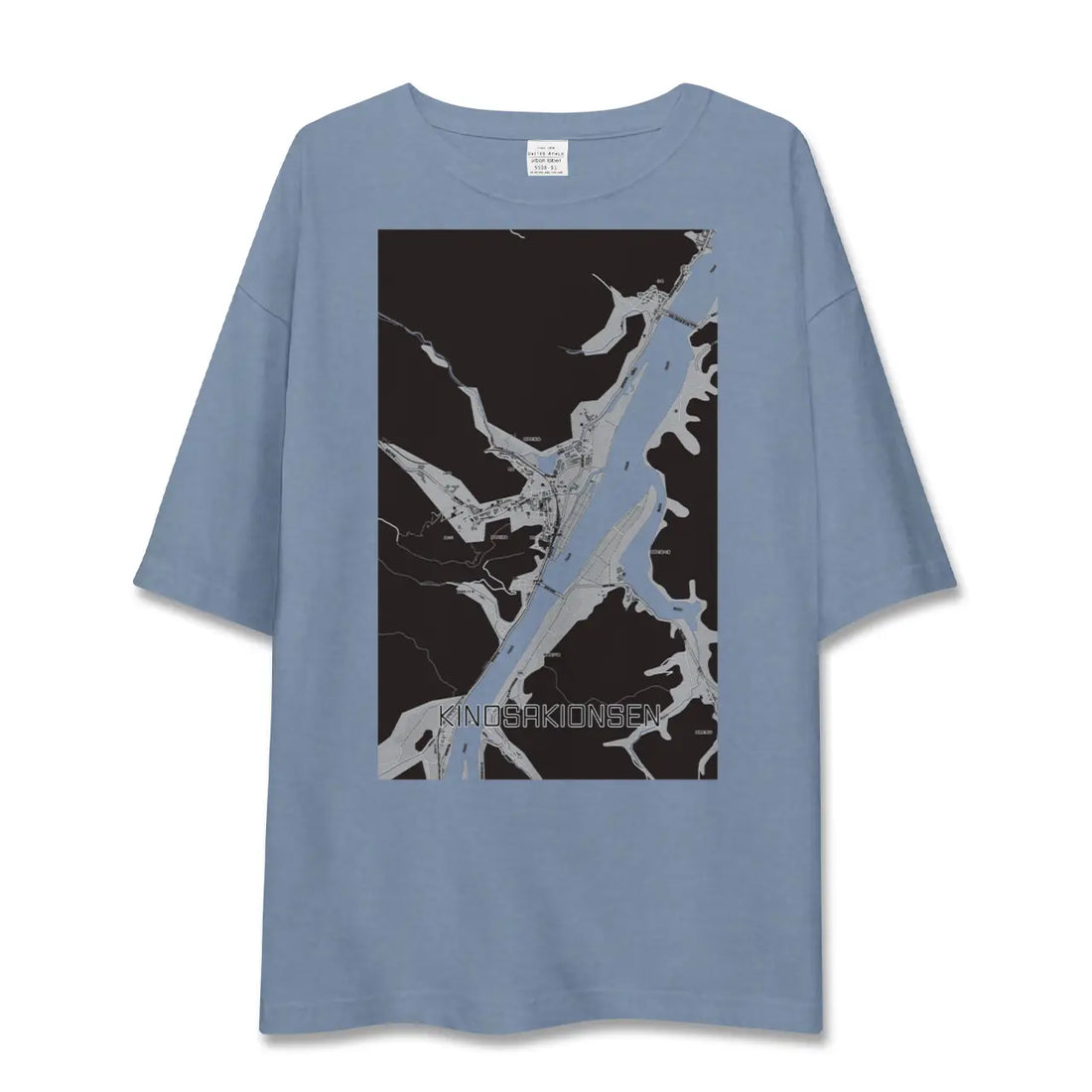 【城崎温泉（兵庫県）】地図柄ビッグシルエットTシャツ