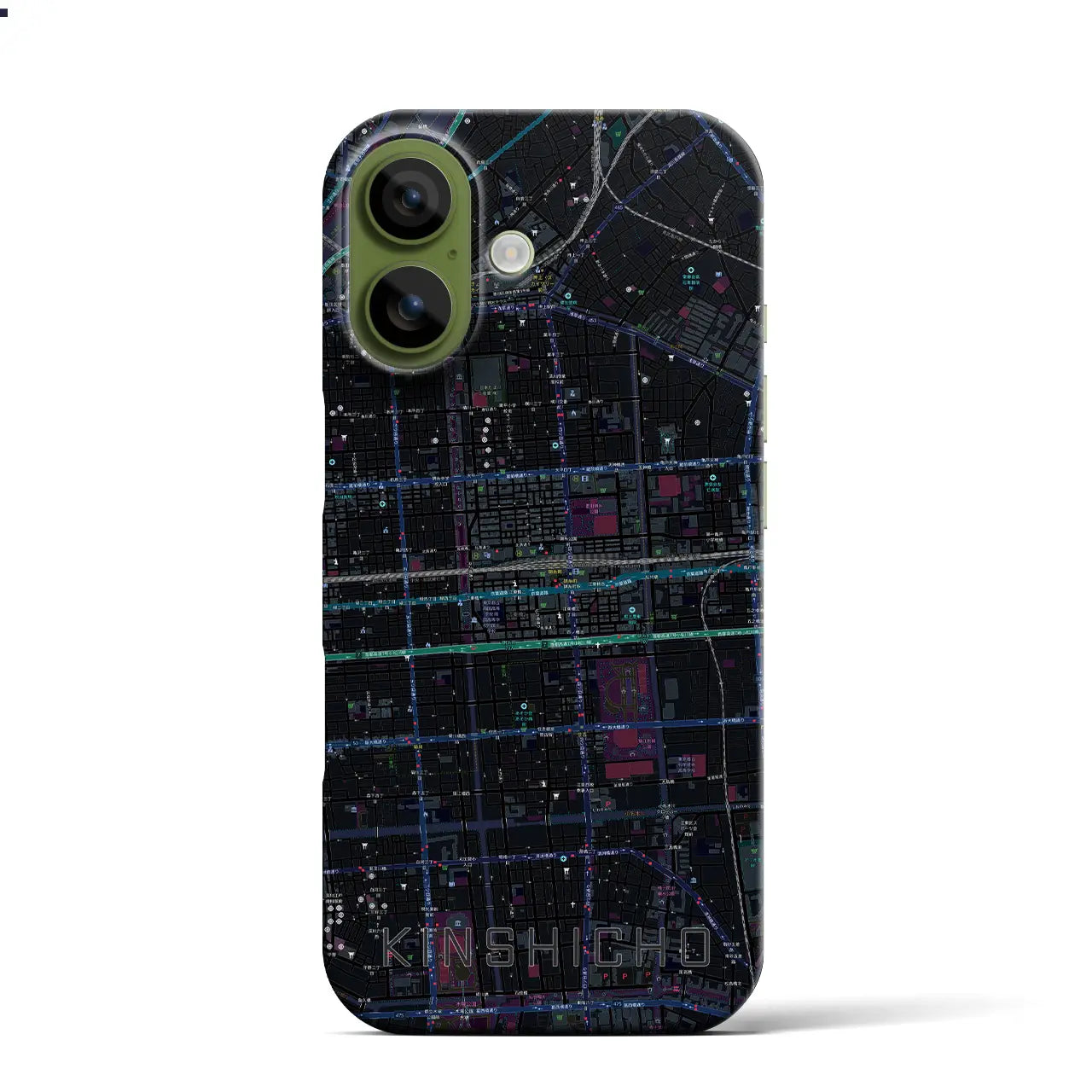 【錦糸町（東京都）】地図柄iPhoneケース（バックカバータイプ）