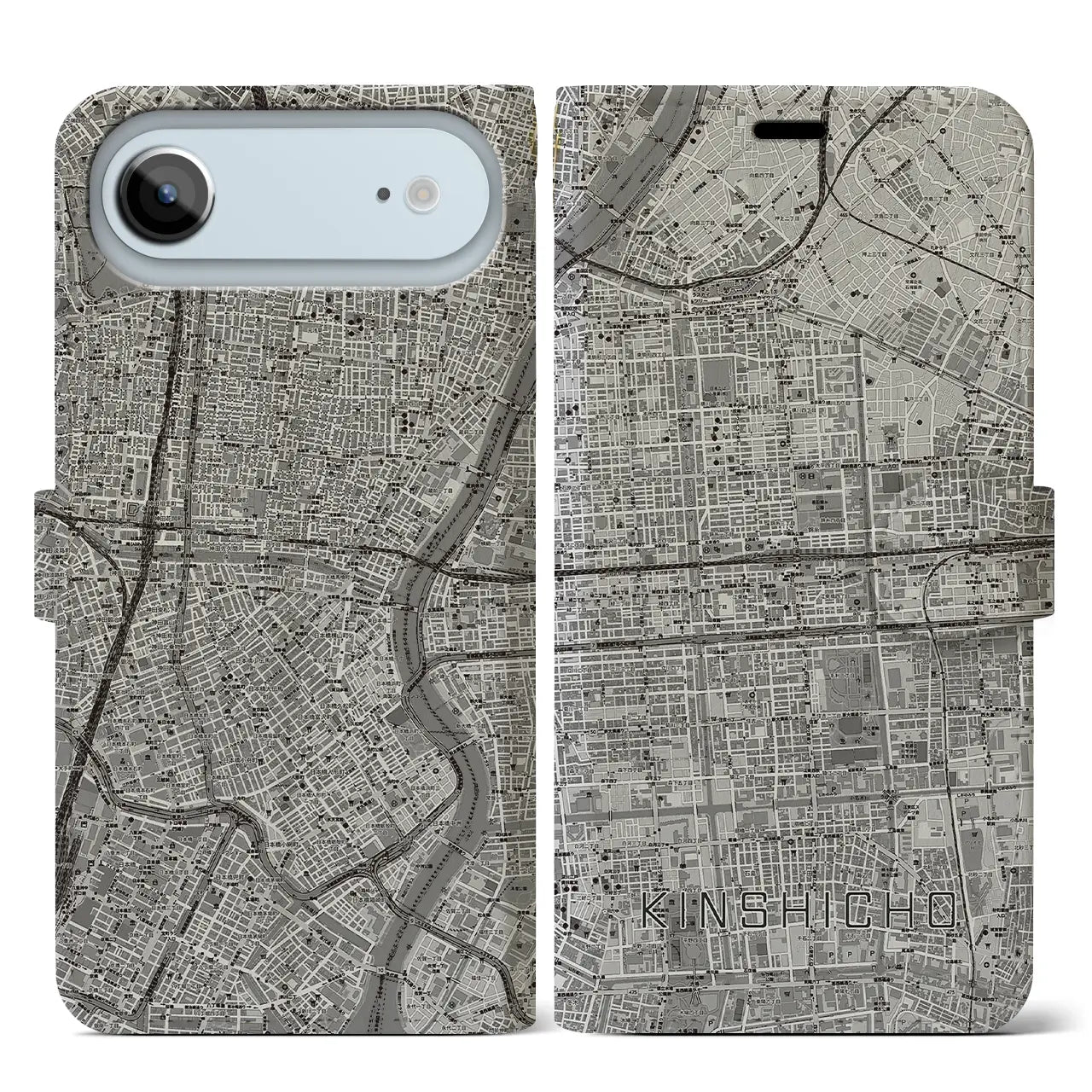 【錦糸町（東京都）】地図柄iPhoneケース（手帳タイプ）