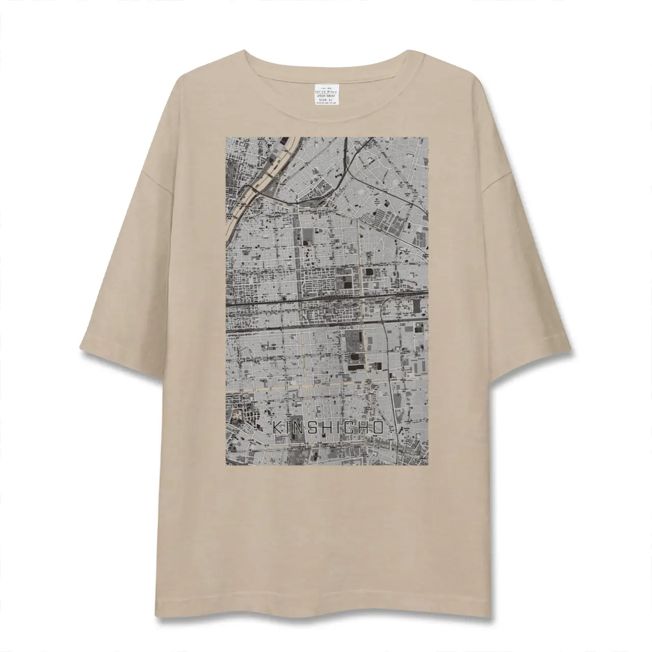 【錦糸町（東京都）】地図柄ビッグシルエットTシャツ