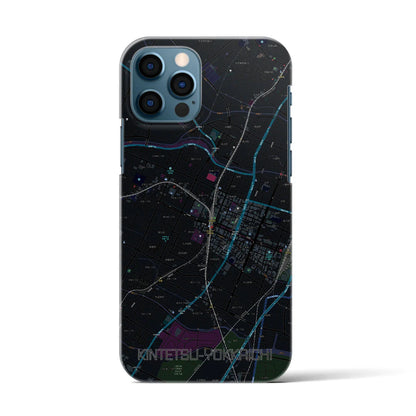 【近鉄四日市（三重県）】地図柄iPhoneケース（バックカバータイプ）