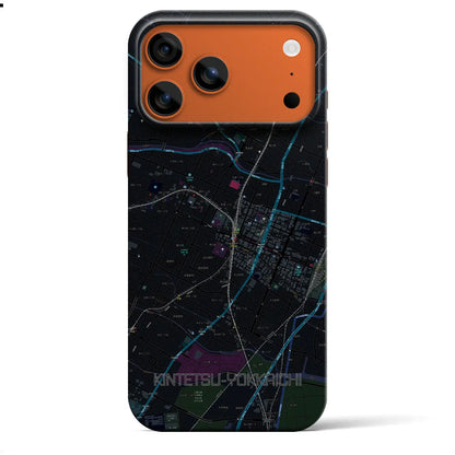 【近鉄四日市（三重県）】地図柄iPhoneケース（バックカバータイプ）