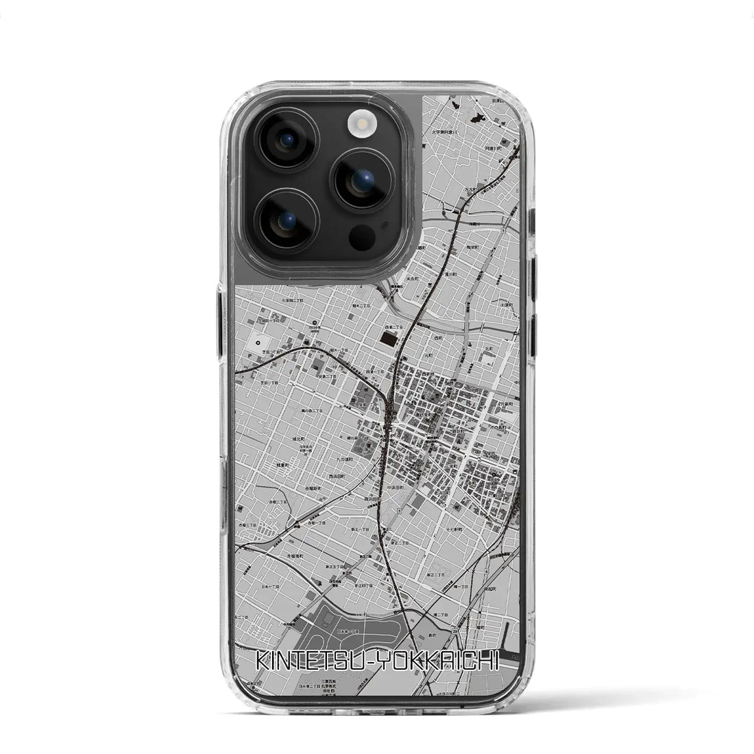 【近鉄四日市（三重県）】地図柄iPhoneケース（MagSafeタイプ）