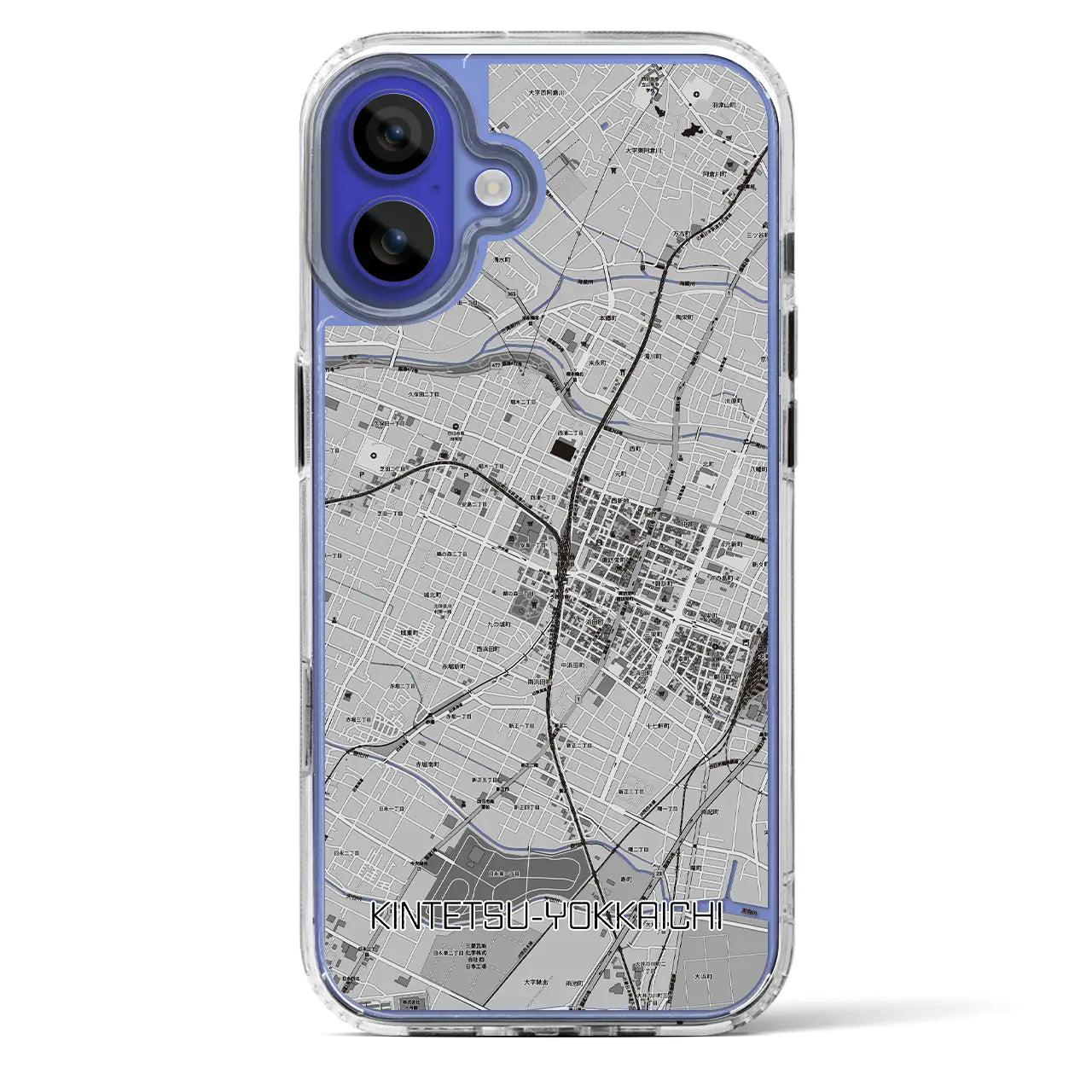 【近鉄四日市（三重県）】地図柄iPhoneケース（MagSafeタイプ）