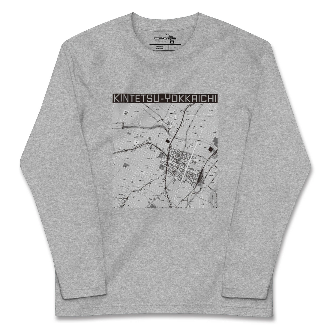 【近鉄四日市(三重県)】地図柄ロングスリーブTシャツ