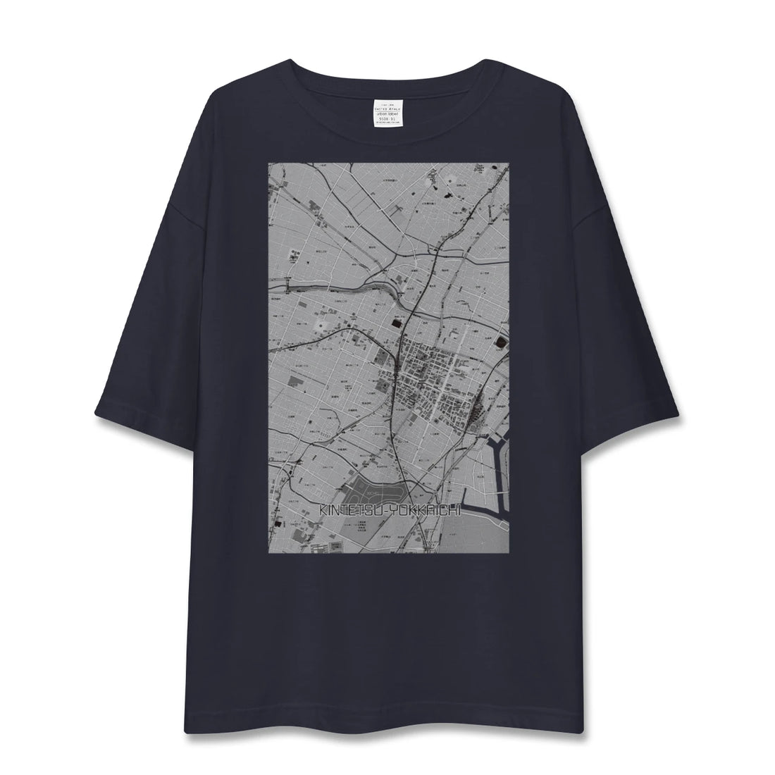 【近鉄四日市（三重県）】地図柄ビッグシルエットTシャツ