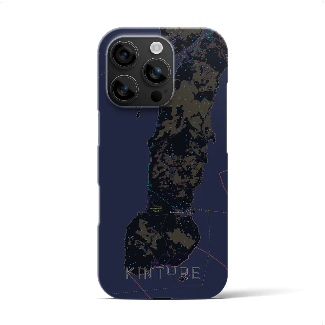 【キンタイア（イギリス）】地図柄iPhoneケース（バックカバータイプ）