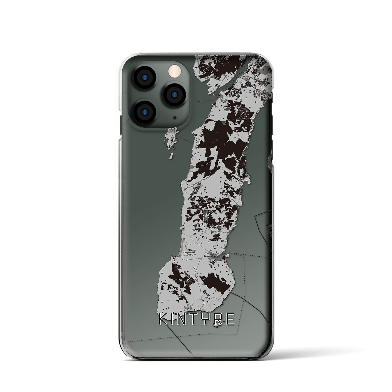 【キンタイア（イギリス）】地図柄iPhoneケース（クリアタイプ）