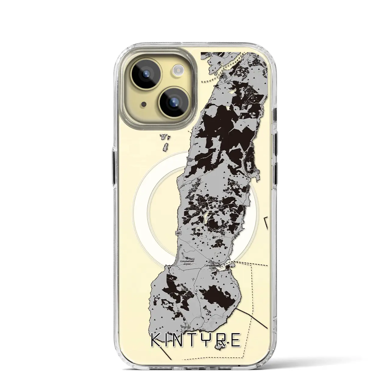 【キンタイア（イギリス）】地図柄iPhoneケース（MagSafeタイプ）
