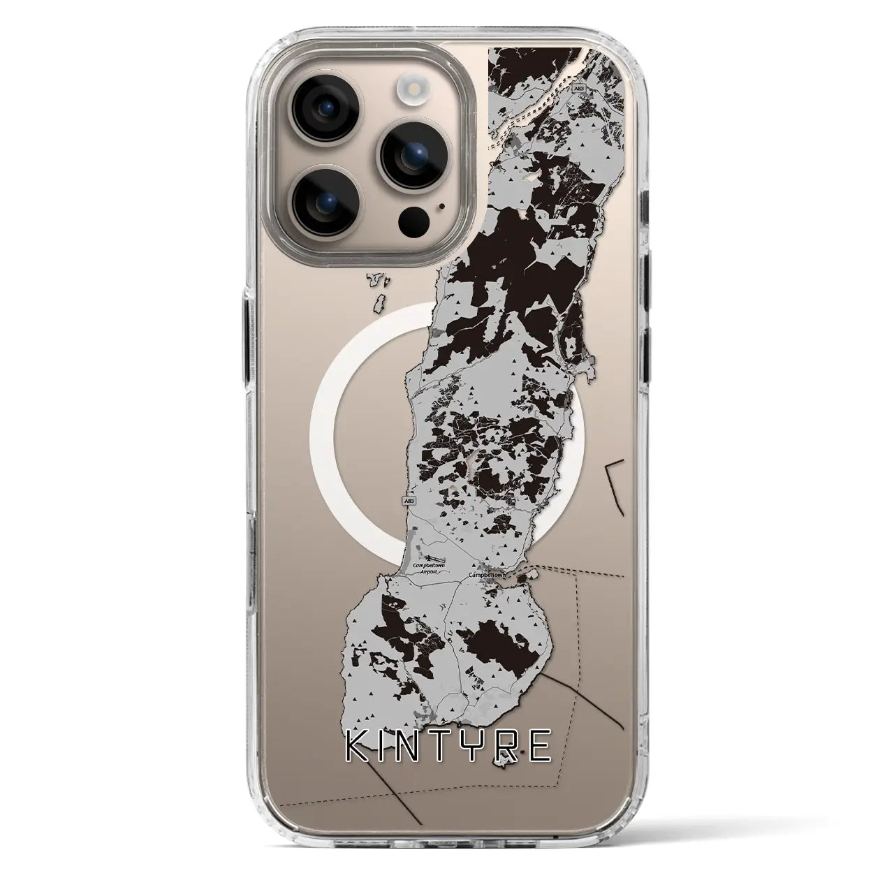 【キンタイア（イギリス）】地図柄iPhoneケース（MagSafeタイプ）