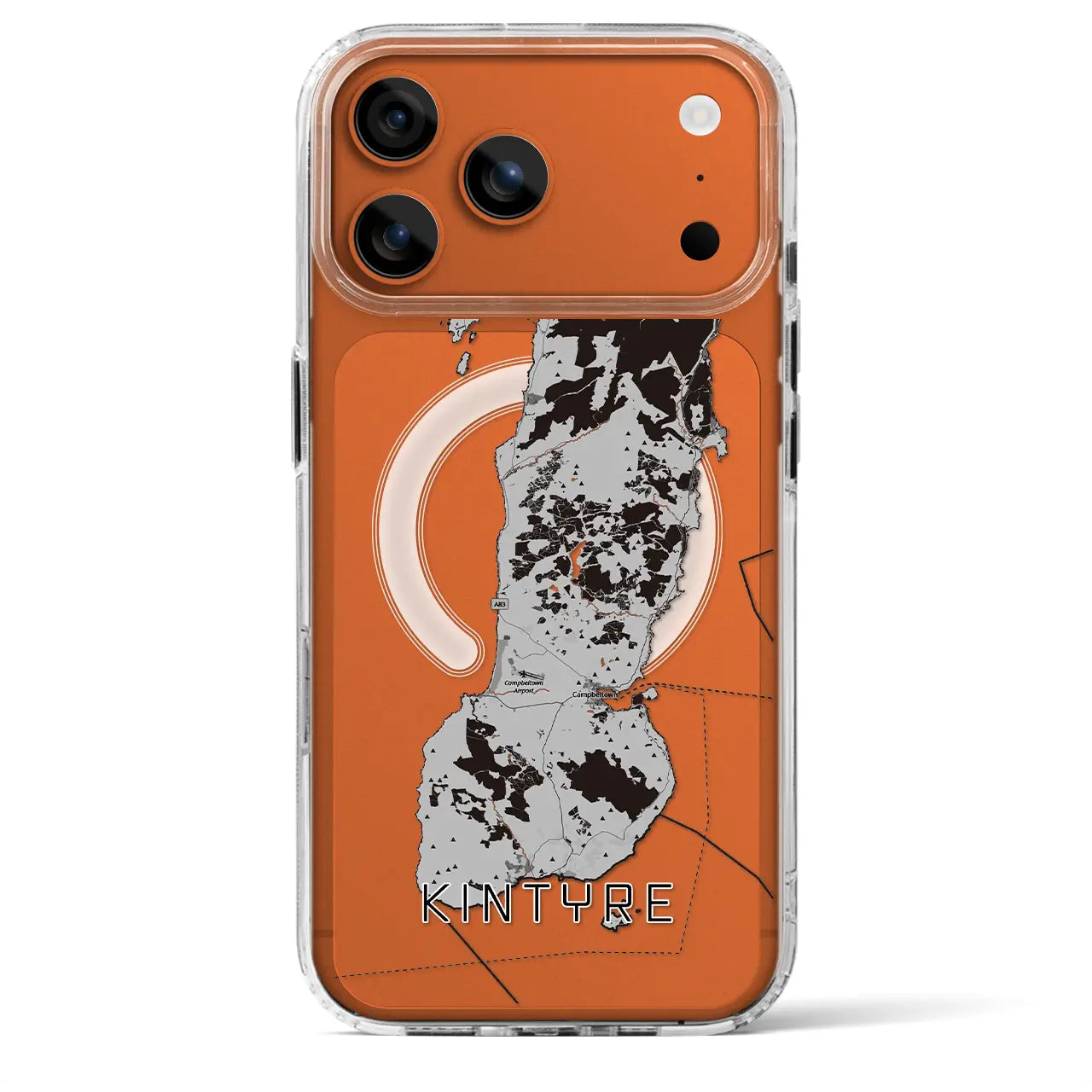 【キンタイア（イギリス）】地図柄iPhoneケース（MagSafeタイプ）