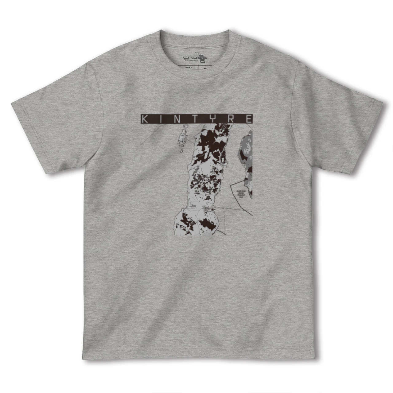 【キンタイア（イギリス）】地図柄ヘビーウェイトTシャツ