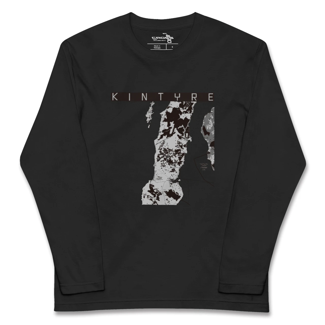 【キンタイア（イギリス）】地図柄ロングスリーブTシャツ