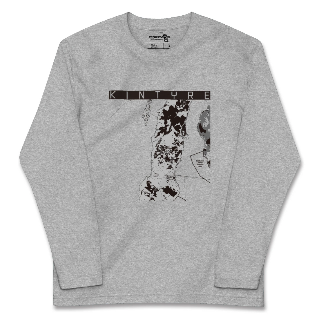 【キンタイア（イギリス）】地図柄ロングスリーブTシャツ