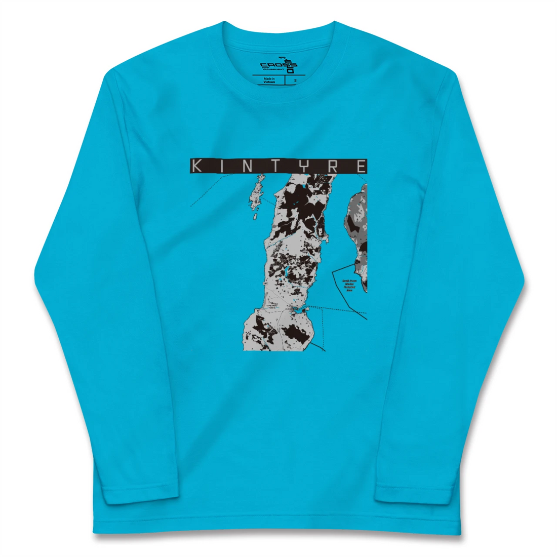 【キンタイア（イギリス）】地図柄ロングスリーブTシャツ